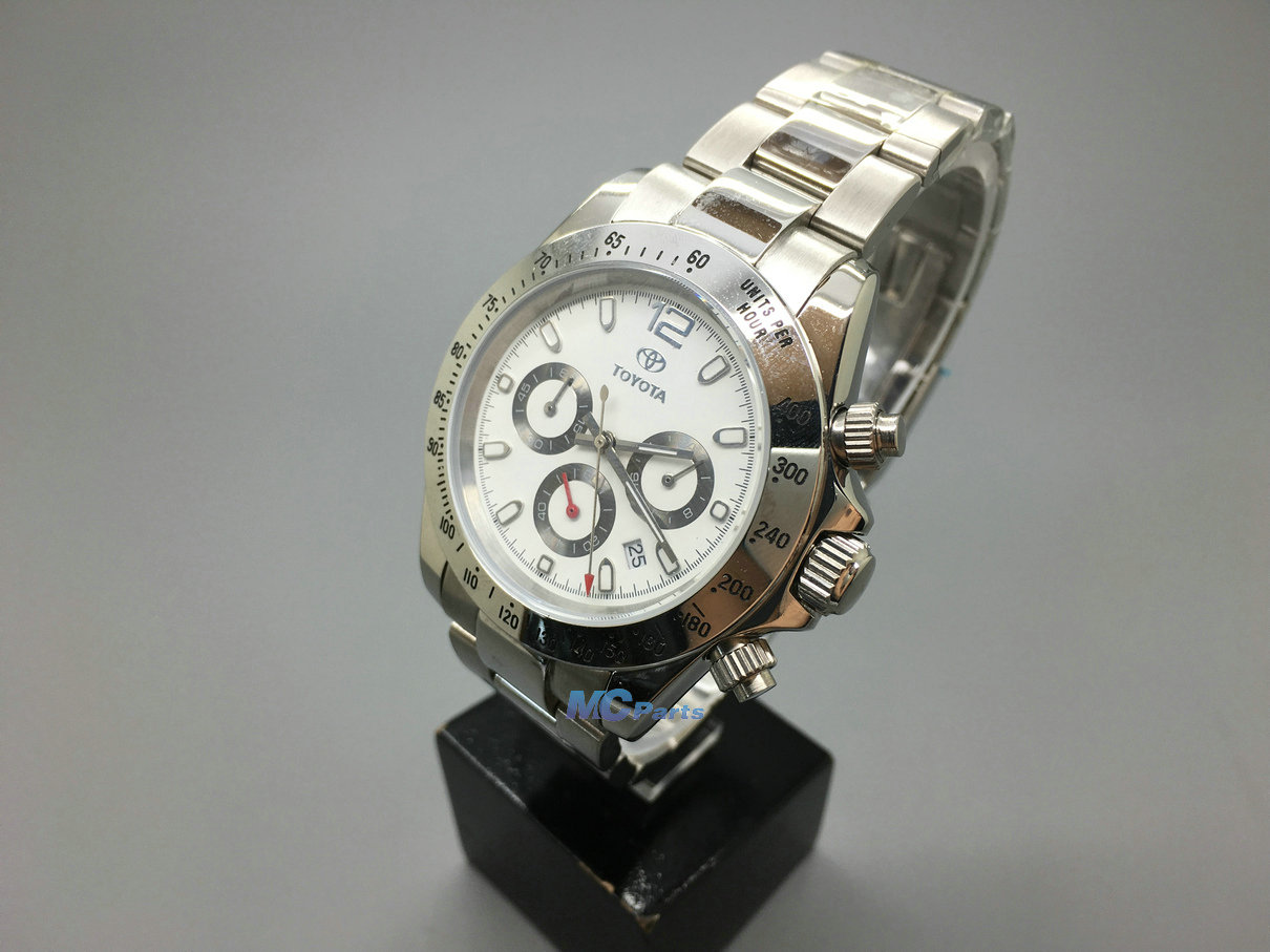 Power Chronograph Stainless steel Quartz Watch MEN For TOYOTA Crown 86